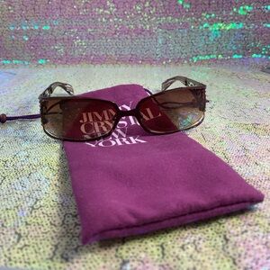 Jimmy Crystal Brown & Gold Sunglasses